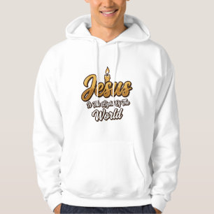 Jesus Light of the World Candle Christian Vector_1 Hoodie
