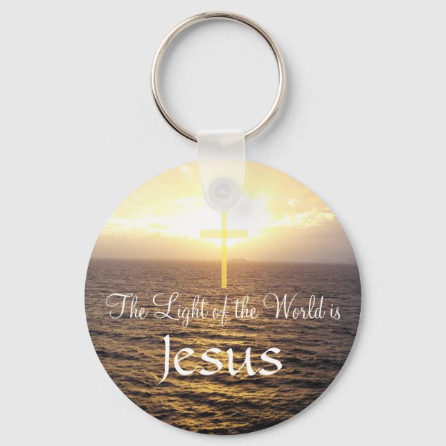 Jesus-Light of the World Key Ring (Front)