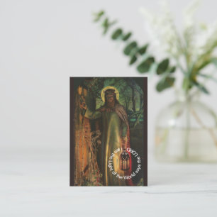 Jesus Light of the World prayer card