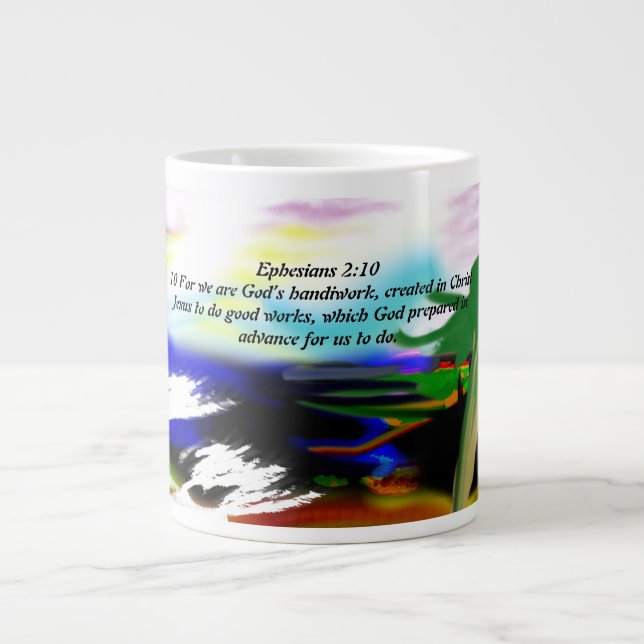 Jesus light plan large coffee mug (Front)