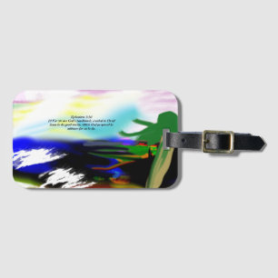 Jesus light plan luggage tag