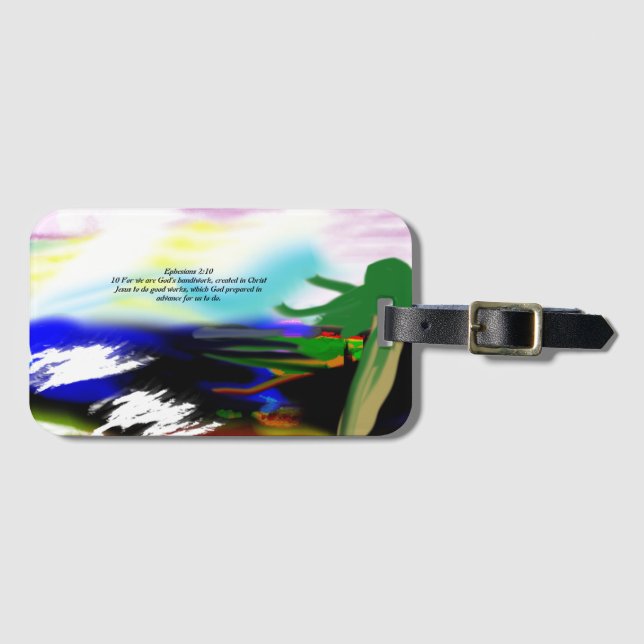 Jesus light plan luggage tag (Front Horizontal)