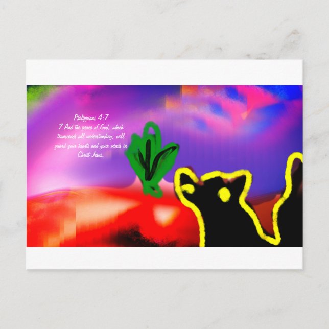 Jesus light plan postcard (Front)