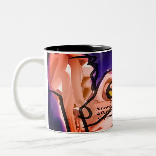 Jesus light  Two-Tone coffee mug (Left)