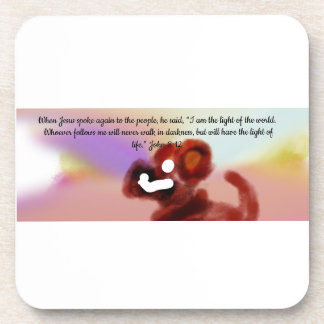 jesus light world  coaster