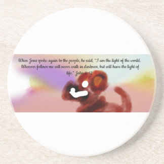 jesus light world  coaster