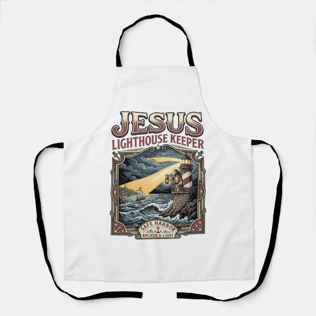Jesus Lighthouse Keeper Jesus Lighthouse Keeper Ch Apron (Front)