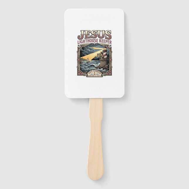 Jesus Lighthouse Keeper Jesus Lighthouse Keeper Ch Hand Fan (Front)