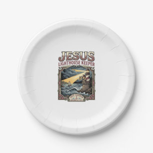 Jesus Lighthouse Keeper Jesus Lighthouse Keeper Ch Paper Plate