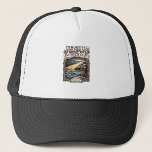 Jesus Lighthouse Keeper Jesus Lighthouse Keeper Ch Trucker Hat