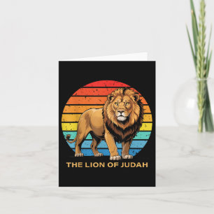 Jesus Lion Of Judah Christian Faith God Bible Vers Card