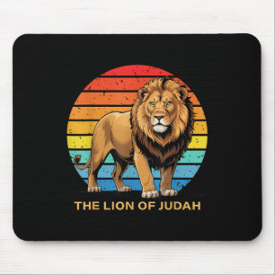 Jesus Lion Of Judah Christian Faith God Bible Vers Mouse Pad