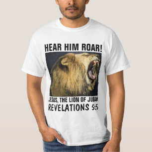 JESUS, LION OF JUDAH CHRISTIAN T-Shirts
