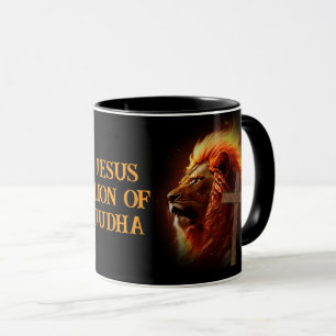 Jesus Lion Of Judah Custom Text & Image Coffee Mug