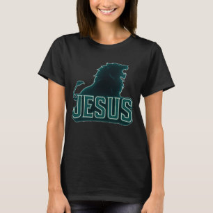 Jesus Lion of Judah football colors T-Shirt