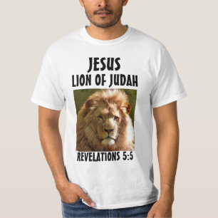 JESUS LION OF JUDAH t-shirts