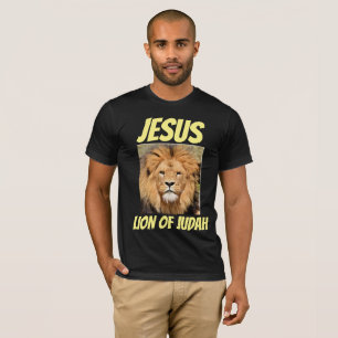 JESUS LION OF JUDAH t-shirts, Black T-Shirt