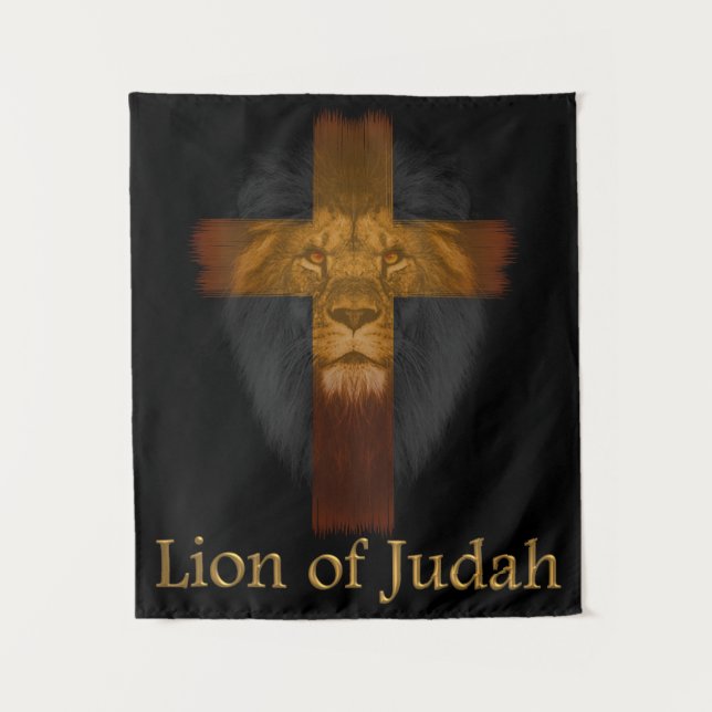 Jesus Lion of Judah Tapestry (Front)