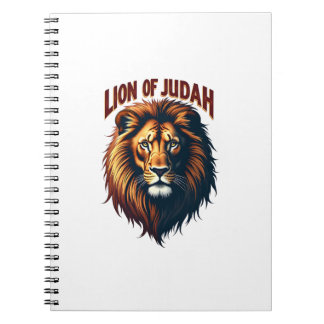 Jesus Lion of Judah Vintage Engraving Christian Te Notebook