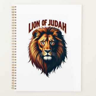 Jesus Lion of Judah Vintage Engraving Christian Te Planner