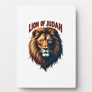 Jesus Lion of Judah Vintage Engraving Christian Te Plaque