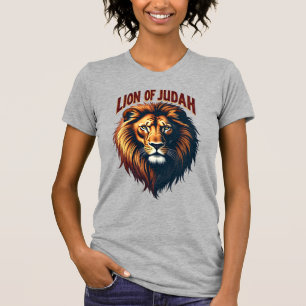 Jesus Lion of Judah Vintage Engraving Christian Te T-Shirt