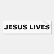 "Jesus Lives" Bumper Sticker