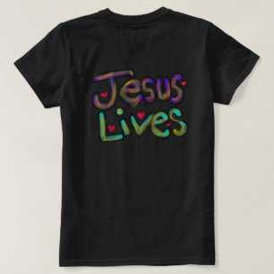Jesus Lives Hand Drawn Christian Art T-Shirt