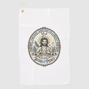 Jesus Lo Fi Study Beats Aesthetic Graphic Tee Chri Golf Towel