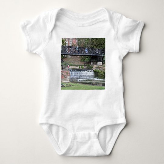 Jesus Lock footbridge, Cambridge Baby Bodysuit