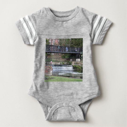 Jesus Lock footbridge, Cambridge Baby Bodysuit