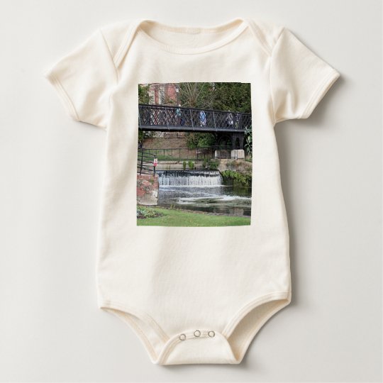 Jesus Lock footbridge, Cambridge Baby Bodysuit
