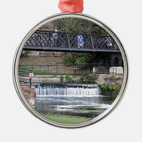 Jesus Lock footbridge, Cambridge Metal Ornament