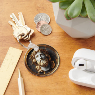 Jesus looking in the heavens with Divine Encounter Key Ring