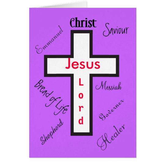 Jesus -Lord Card