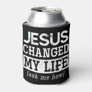 Jesus Lord Christian Gift God Saviour Jesus Pullov Can Cooler