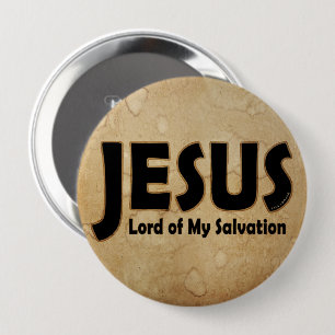 JESUS Lord of Salvation 10 Cm Round Badge