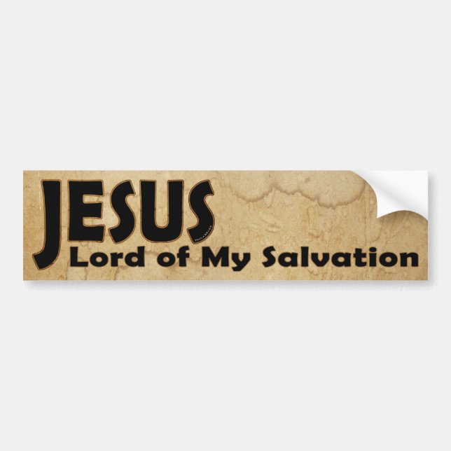 JESUS Lord of Salvation Bumper Sticker (Front)