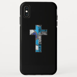 Jesus Love  All I Need Is Little Bit Of Volleyball iPhone XS Max Case