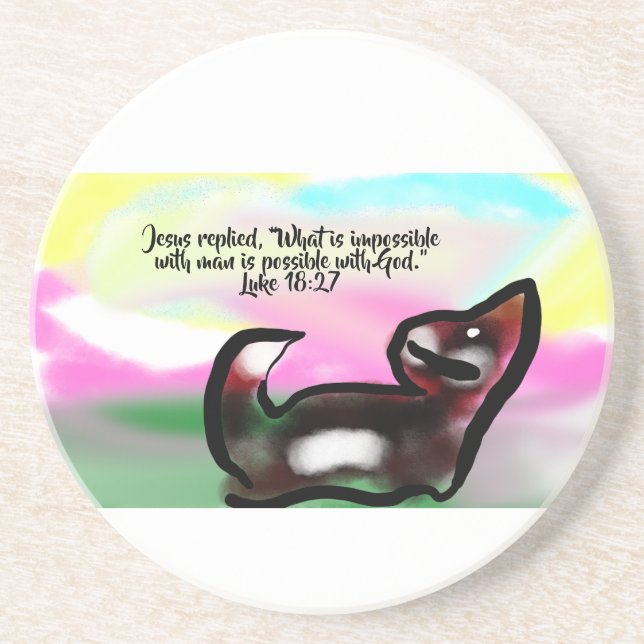 jesus love  coaster (Front)