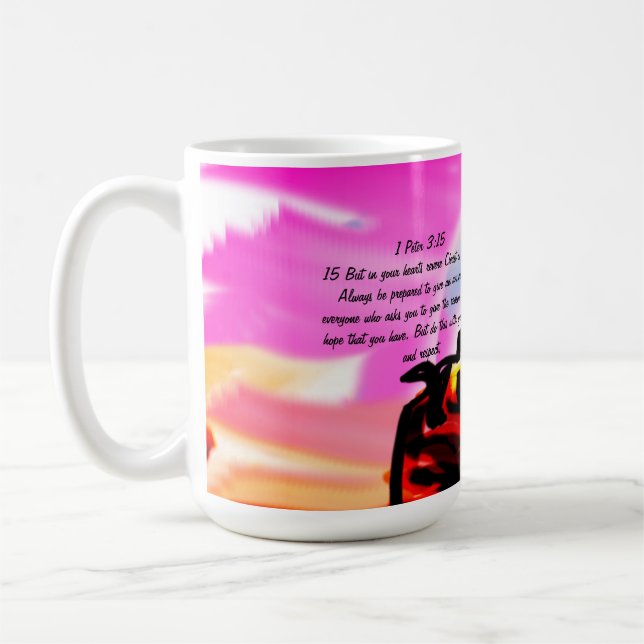 Jesus love  coffee mug (Left)