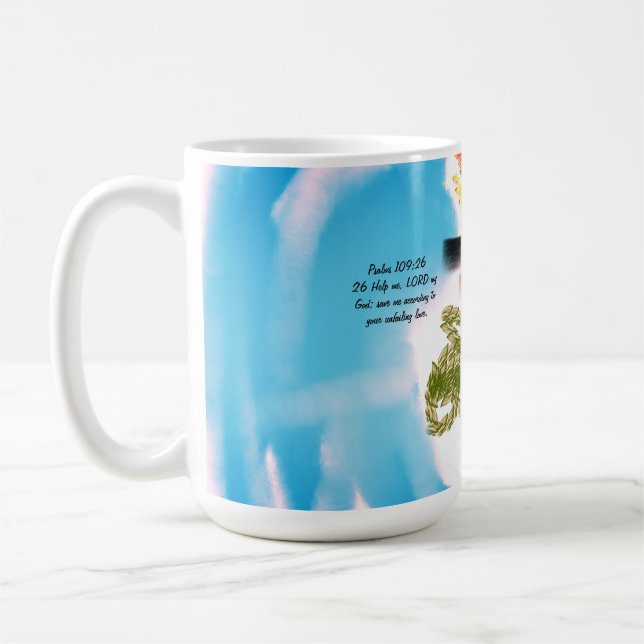 Jesus love  coffee mug (Left)