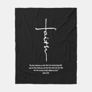 Jesus Love   Faith Cross Christian Jesus Faith God Fleece Blanket