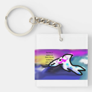 jesus love forever key ring