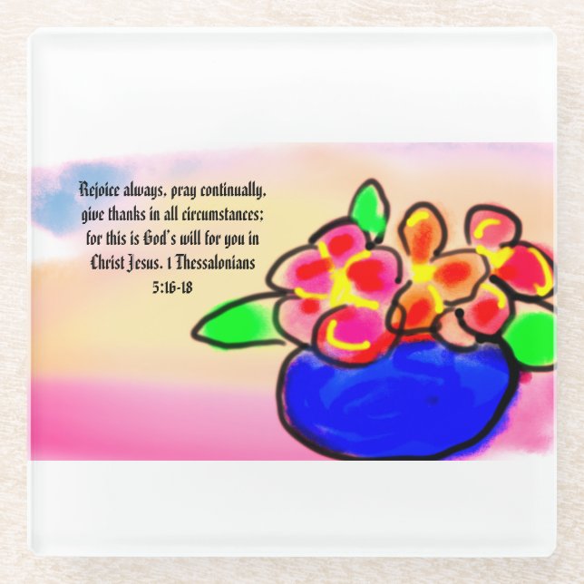 jesus love  glass coaster (Front)