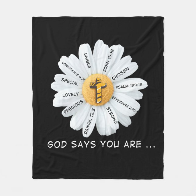 Jesus Love | God Say You Are... Fleece Blanket (Front)