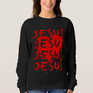 Jesus Love Heart Christian Faith John 3:16 Sweatshirt