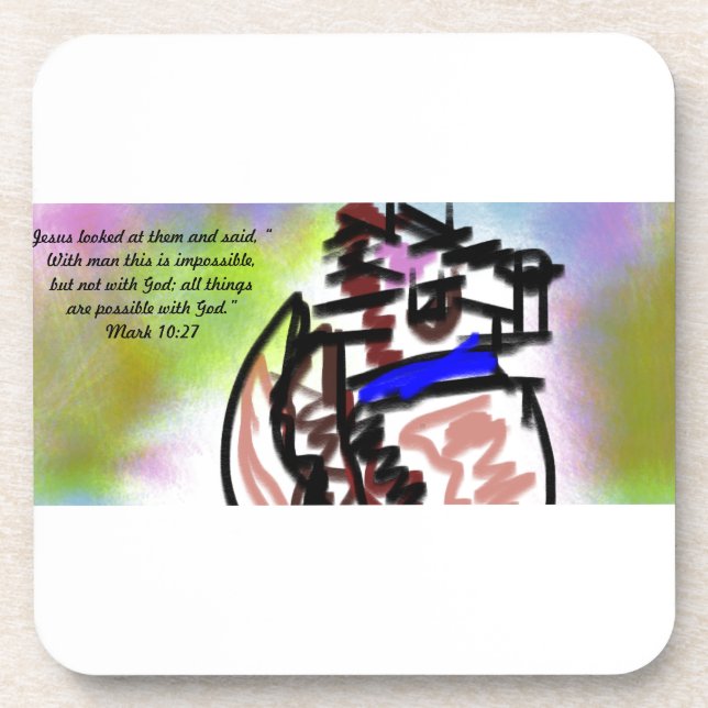 Jesus love imposseible coaster (Front)