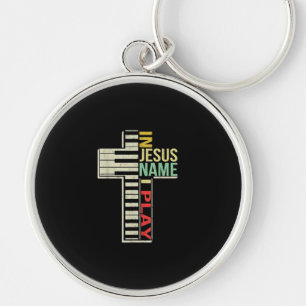 Jesus Love In Jesus Name I Play Piano Christian Key Ring