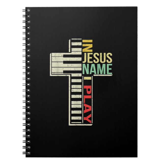 Jesus Love | In Jesus Name I Play Piano Christian Notebook (Front)